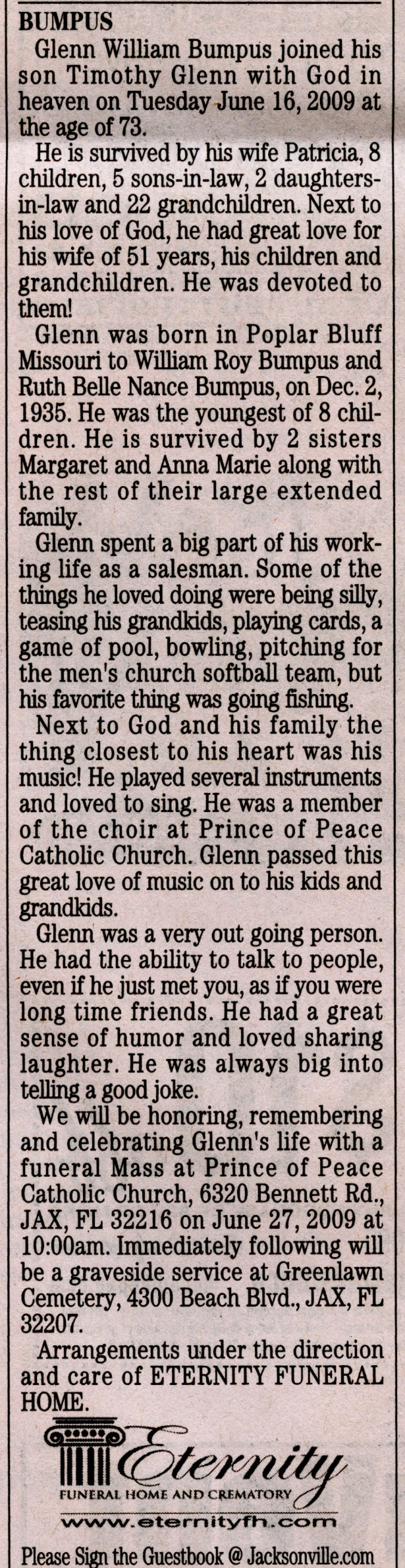 JAX paper Obituary